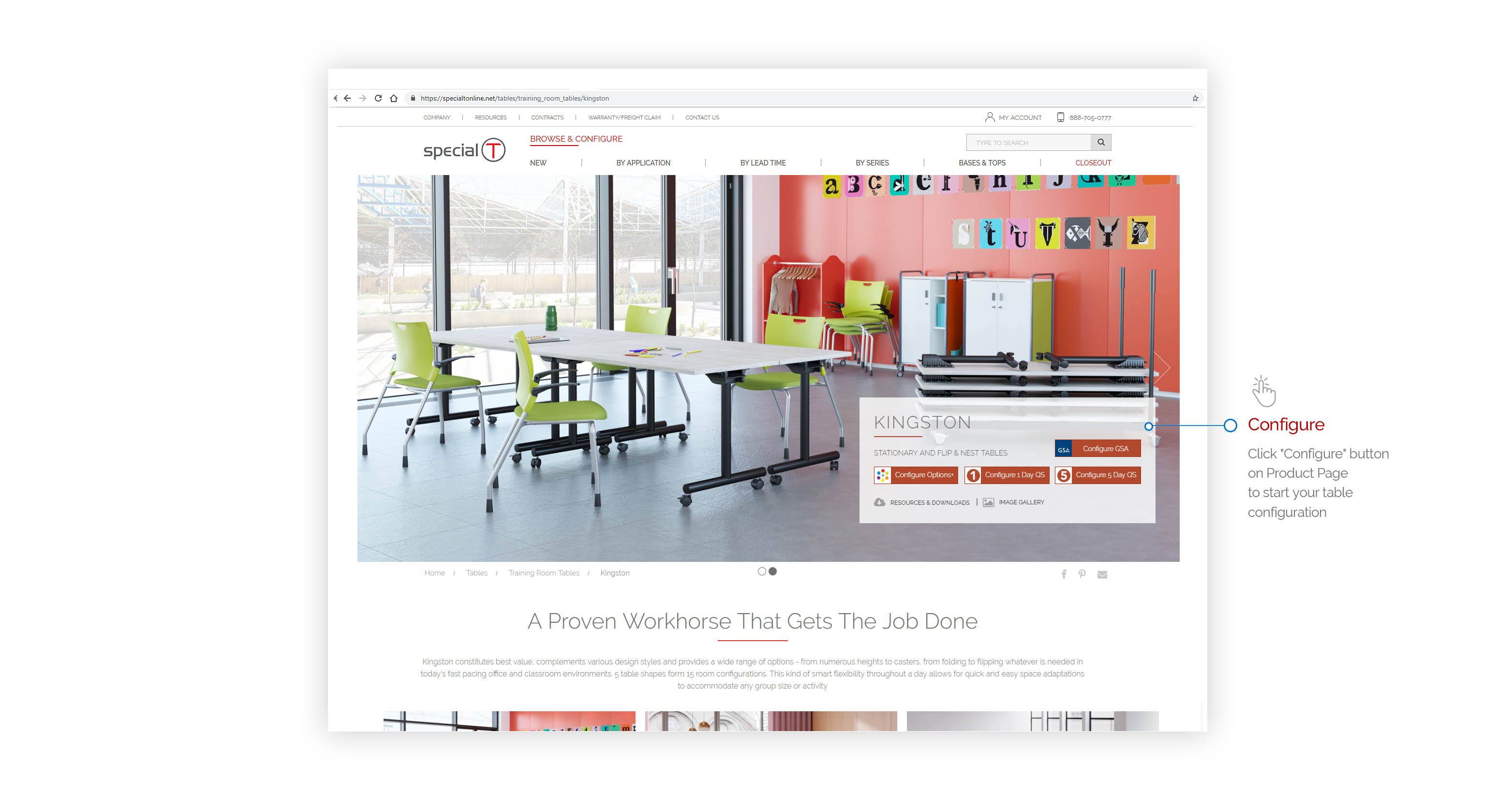 Chair - Special-T | Step #3 - Table Product Page