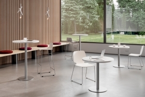 Sienna Round Tables with Designer White Tops
