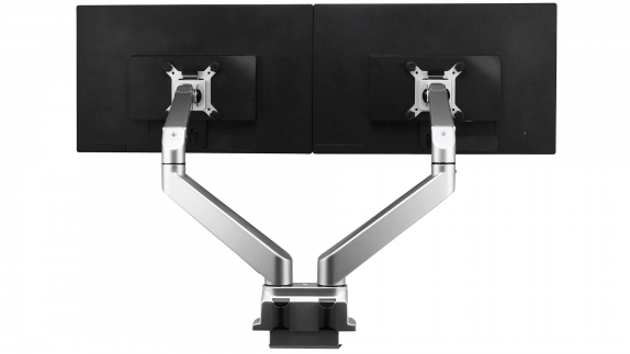 Adjustable Dual Monitor Arm, Two Monitors