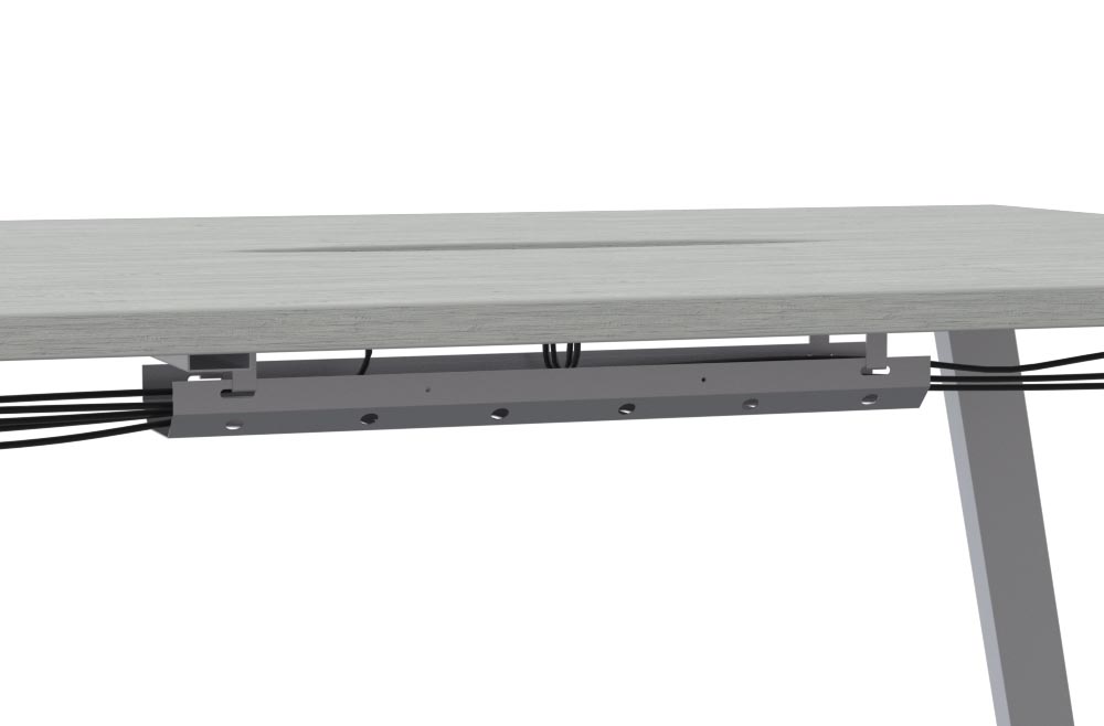 Built-in Wire Trough keeps cables tidy