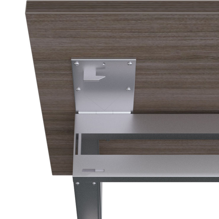 Structure FlipTop T Table - Dual point release mechanism