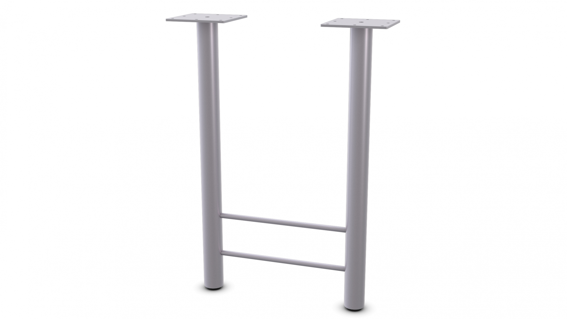 Dual Column H-leg - Metallic Silver