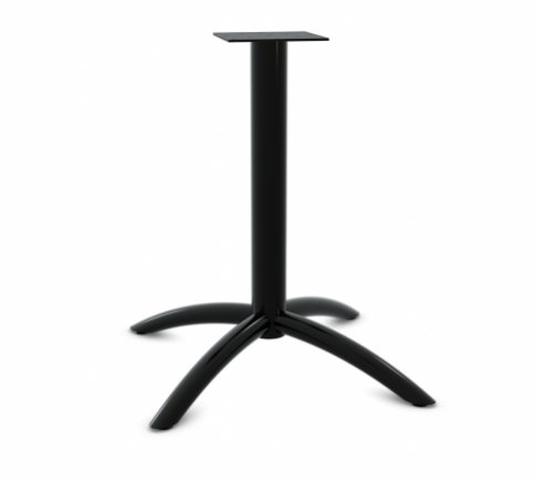 Arched Single Column X-Base - Black