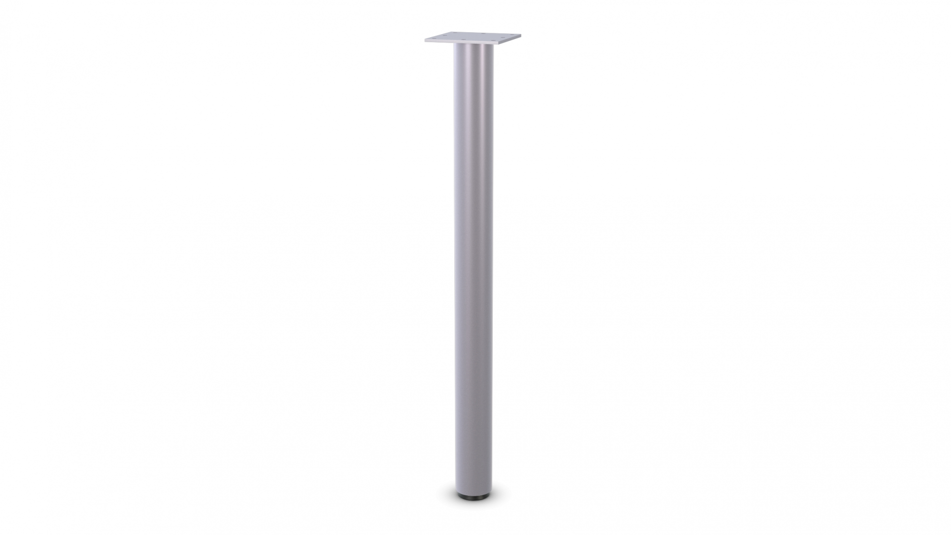 Single Column Straight Post - PL - Metallic Silver