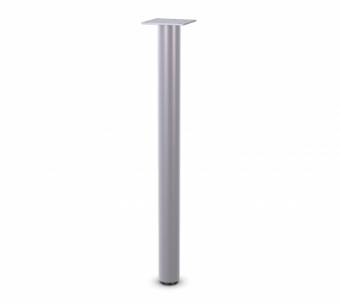 Single Column Straight Post - PL - Metallic Silver