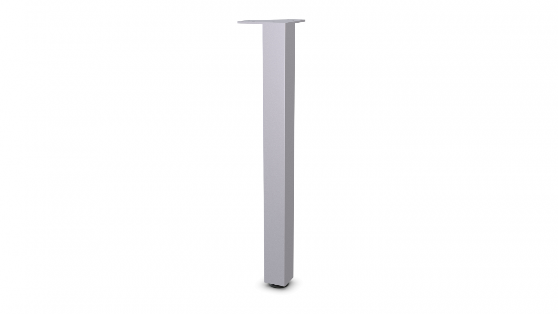 Square Post Leg - Metallic Silver