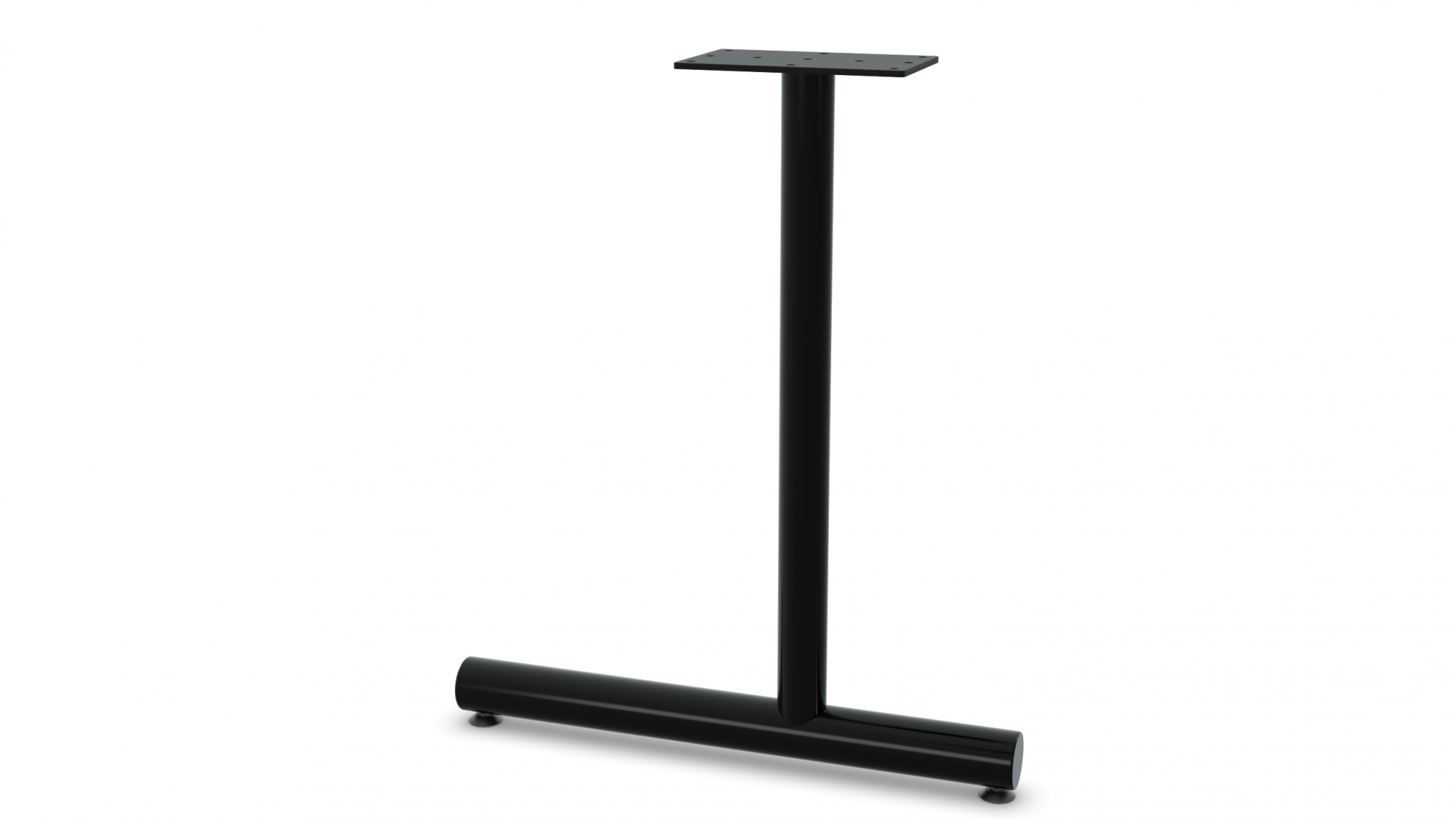 Single Column C-leg - Black Finish - Glides