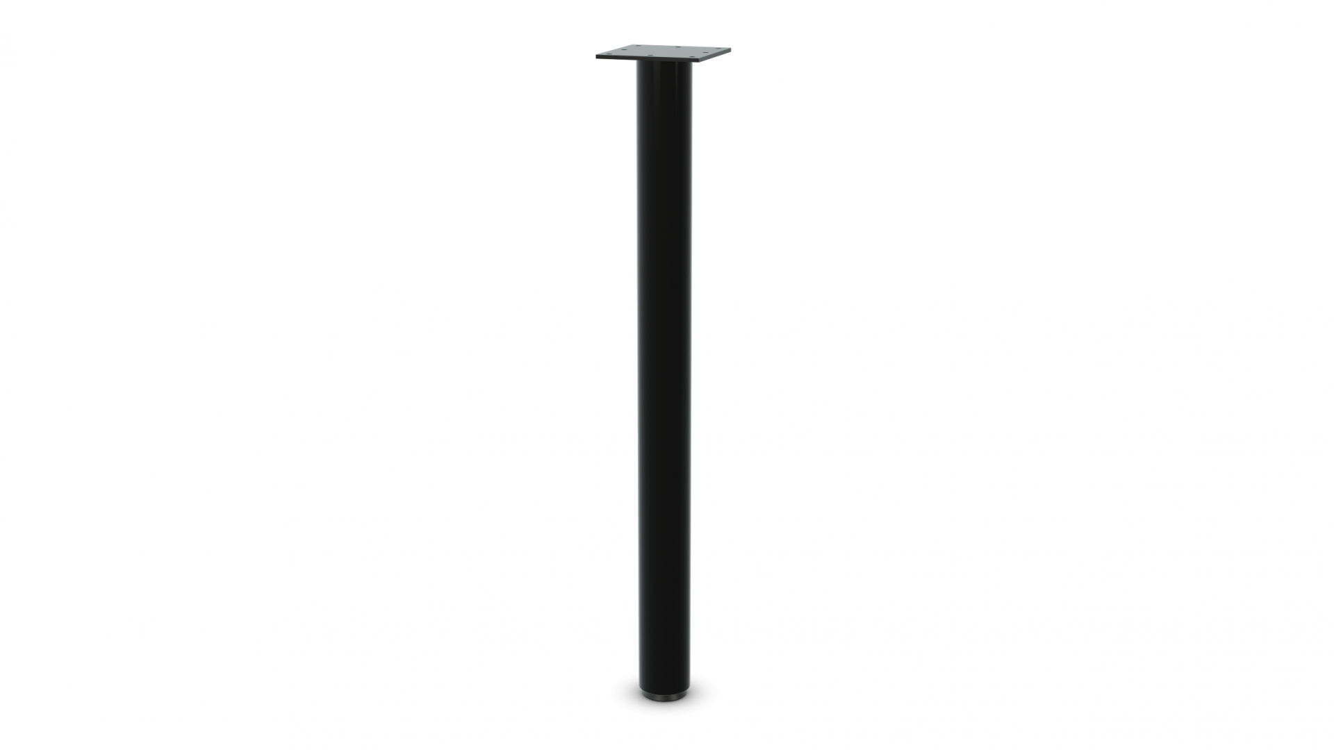 Single Column Straight Post - PL - Black