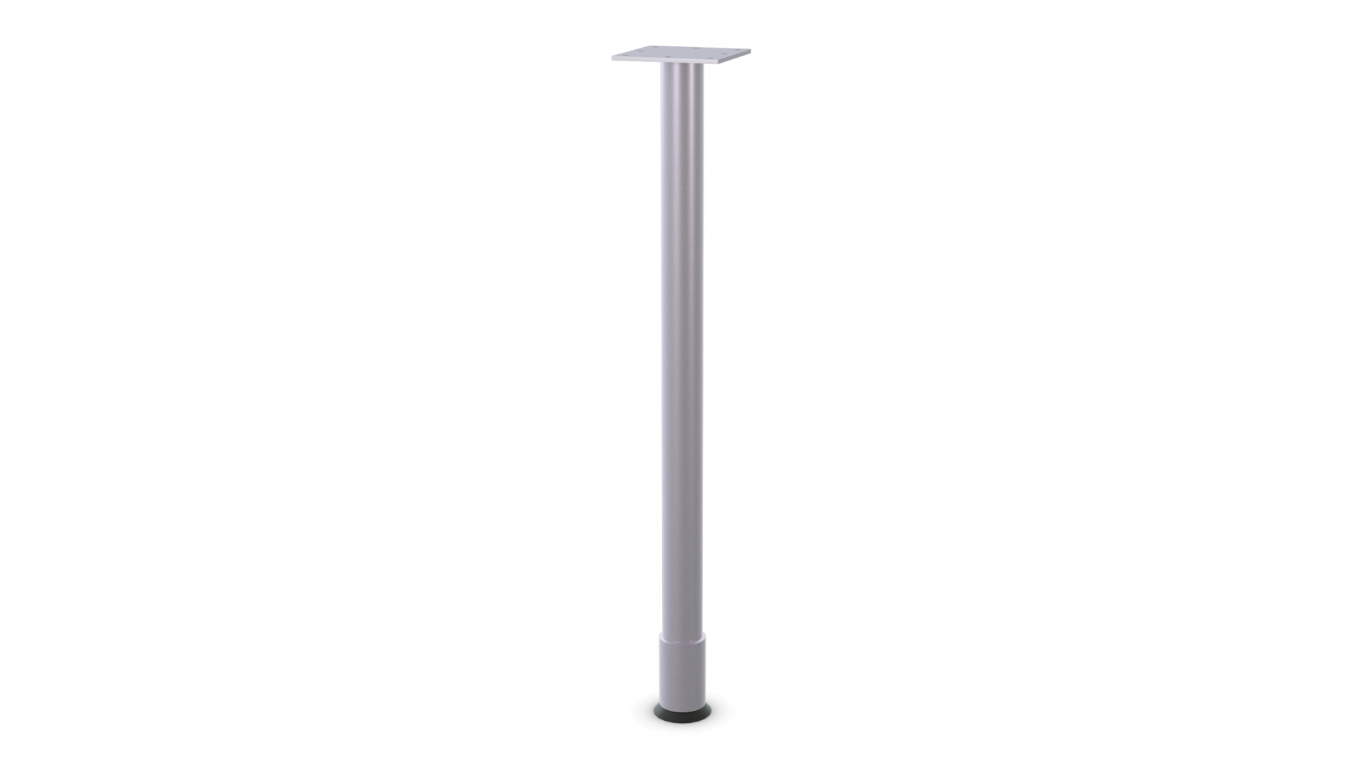 Single Column Straight Post - SPYL - Metallic Silver