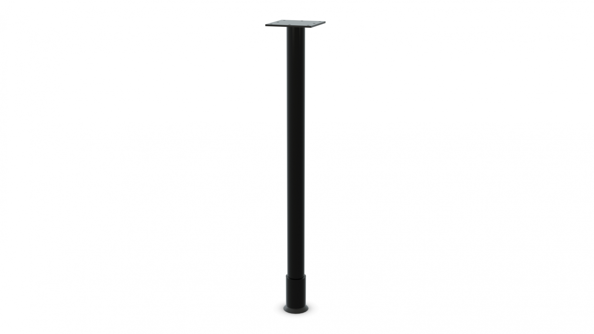 Single Column Straight Post - SPYL - Black