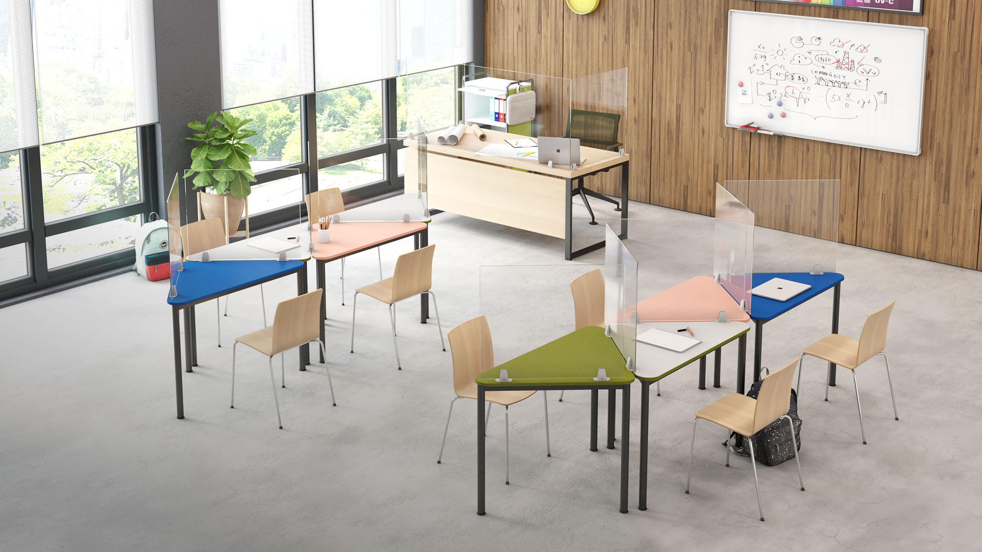SafeⓉ Screens and Barriers for Learning Environments and Workplaces