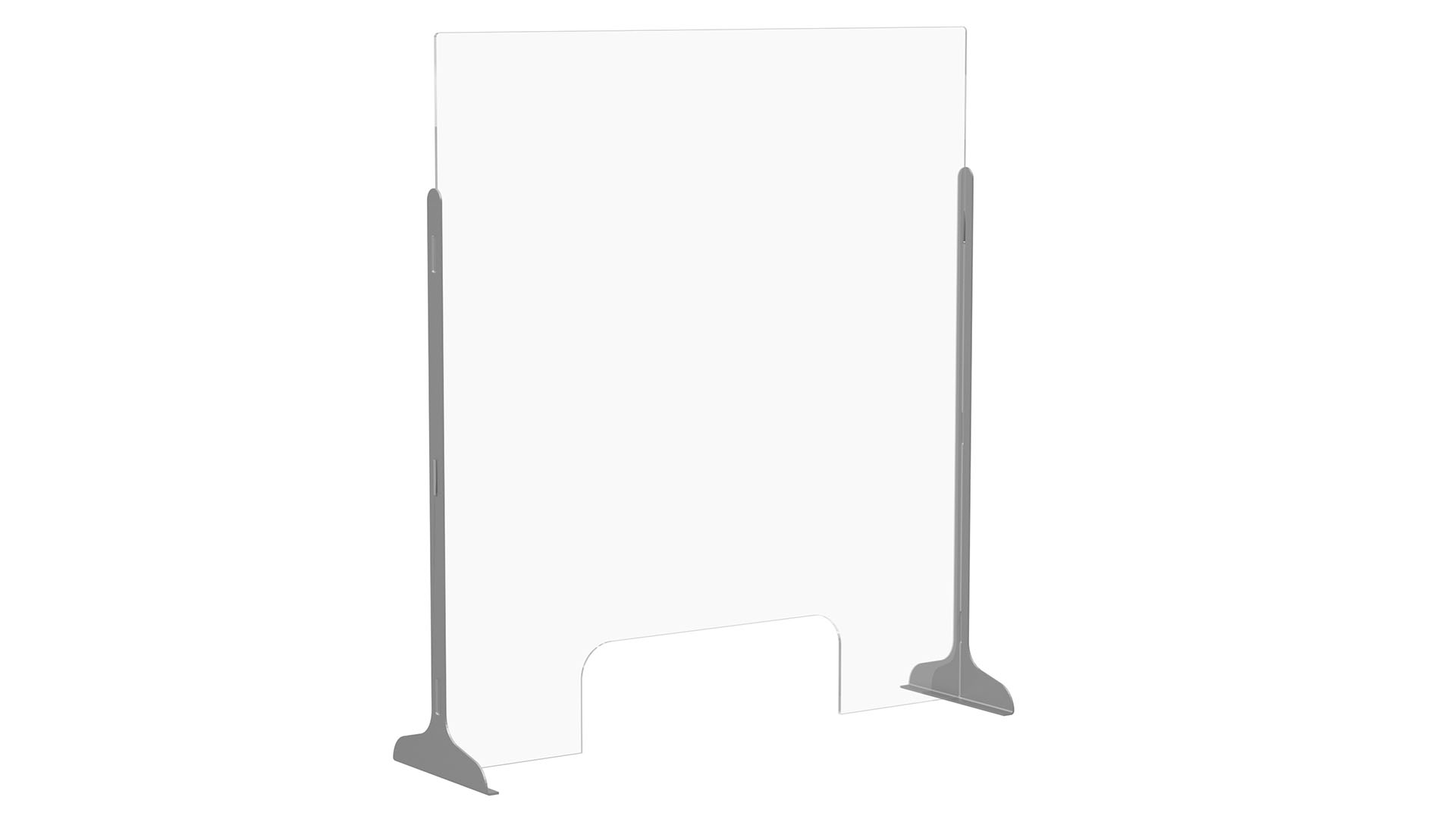 Free-Standing SafeⓉ Screen with Metal Supports